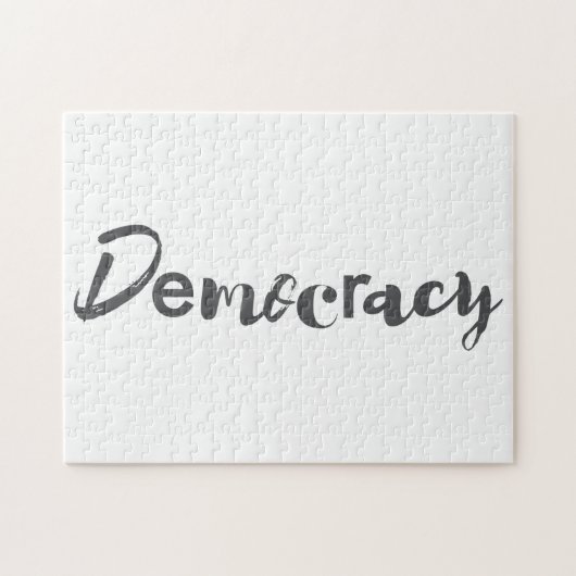 Creatief, cool, modern, speelzaam designDemocratie Legpuzzel (Horizontaal)