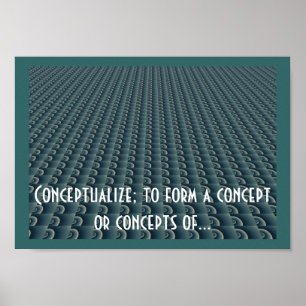Creatief denken ontwerp conceptualiseren poster