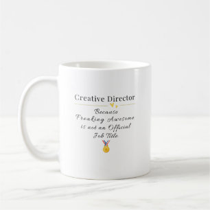 Creatief Directeur Grappige Functietitel Citaat Koffiemok