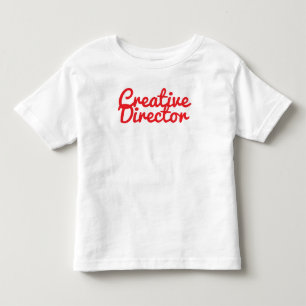 'Creatief Directeur' Pretentieloze Kunstenaar Typo Kinder Shirts