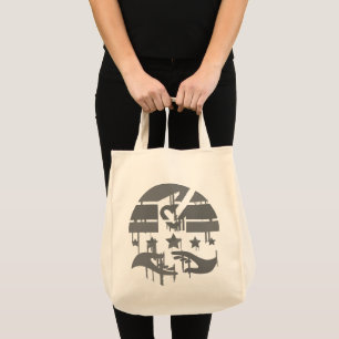 Creatief embleem van empowerment en representatie tote bag