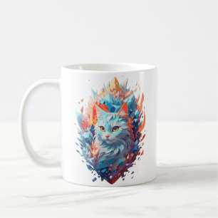Creatief Fire and Ice Cat Design Koffiemok