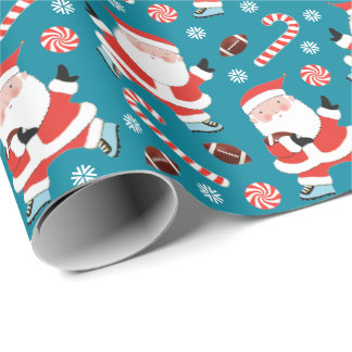 Creatief Football kerstcadeaupapier Cadeaupapier