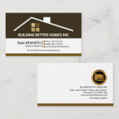 Creatief gebouw Dak Professionele constructie Visitekaartje (Voorkant / Achterkant)