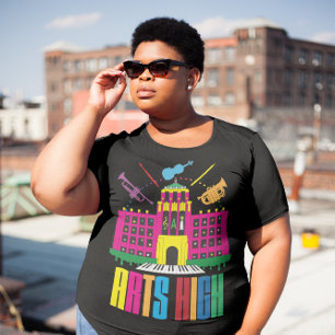 Creatief gebouw  kunsten t-shirt