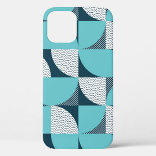 Creatief geometrisch vormpatroon iPhone 12 hoesje