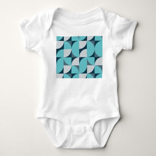 Creatief geometrisch vormpatroon romper (Voorkant)