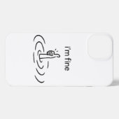 Creatief, grillig, minimalistisch iPhone hoesje (Achterkant horizontaal)