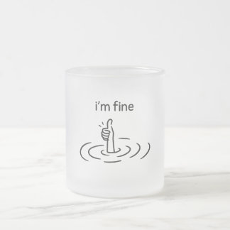 Creatief, grillig, minimalistisch matglas koffiemok