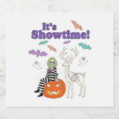 Creatief Halloween thema Sparkling Wijnetiket (Enkel label)