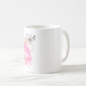 Creatief hart gestript met waterkleursplaat koffiemok (Voorkant rechts)