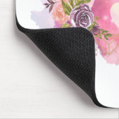 Creatief hart gestript met waterkleursplaat muismat (Hoek)