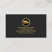 Creatief huis op wielen in beweging visitekaartje (Achterkant)