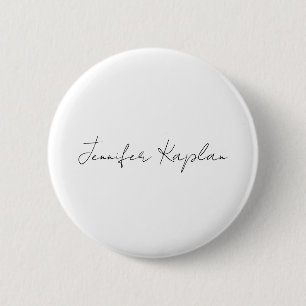 Creatief Klassiek Wit Minimalistisch Professioneel Ronde Button 5,7 Cm