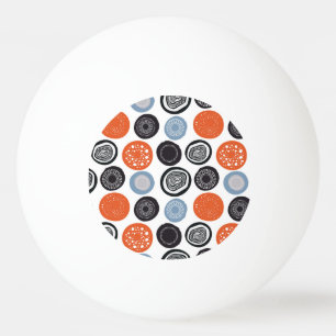 Creatief, kleurrijk geometrisch cirkelpatroon. pingpongballen