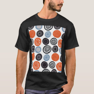 Creatief, kleurrijk geometrisch cirkelpatroon. t-shirt
