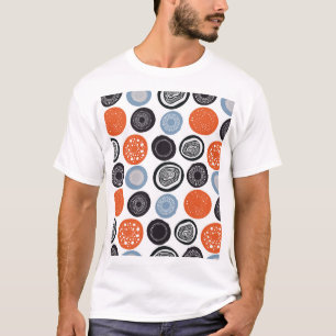 Creatief, kleurrijk geometrisch cirkelpatroon. t-shirt