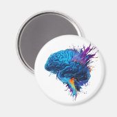 Creatief Kleurrijk Splash Brain Design Magneet (Voorkant / Achterkant)