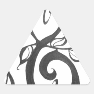 creatief kunstpatroon driehoek sticker