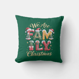 Creatief & Leuk Familie Kerstfeest Kussen