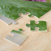 Creatief licht paarse lila foto puzzel legpuzzel (Zijkant)