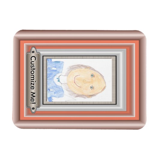 Creatief Lijst en mat voor uw masterstuk Magneet (Horizontaal)