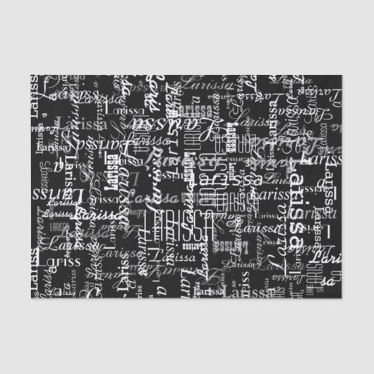 Creatief met gepersonaliseerde naam tissuepapier (Voorkant)