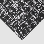 Creatief met gepersonaliseerde naam tissuepapier (Detail)