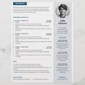 Creatief Minimalistisch Schoon CV (Voorkant)