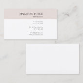 Creatief Modern Eenvoudig Ontwerp Trendy Sjabloon Visitekaartje (Voorkant / Achterkant)