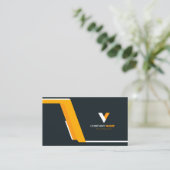Creatief Modern Elegant Visitekaartje (Staand voorkant)