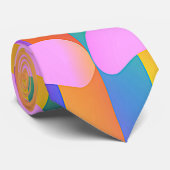 Creatief multikleur ontwerp stropdas (Opgerold)