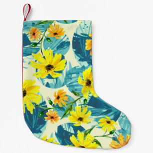 Creatief naadloos waterverf patroon van planten, H Kleine Kerstsok
