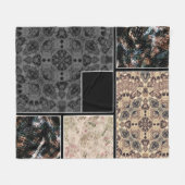 Creatief ontwerp foto's tekst sierslang fleece deken (Voorkant (Horizontaal))