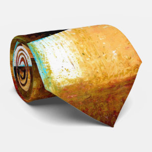 Creatief Origineel Bruin Abstract Kunst Modern Stropdas