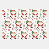 Creatief Pickleball Kerstmis vakantie cadeau Inpakpapier Vel (Voorkant)