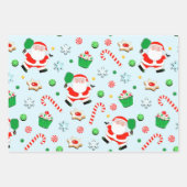 Creatief Pickleball Kerstmis vakantie cadeau Inpakpapier Vel (Voorkant)