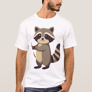 Creatief Schilderskwast Sticker T-Shirt Ontwerp