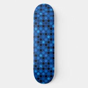 Creatief stijlvol blauw Star-patroon Skateboard