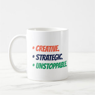 Creatief Strategisch Onstuitbaar Boss Babe Gift Koffiemok