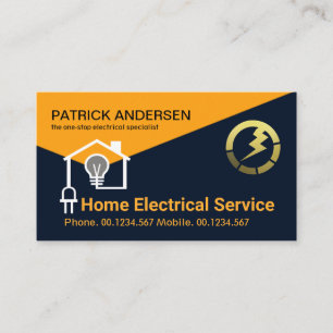 Creatief thuis elektrisch bedradingssysteem visitekaartje