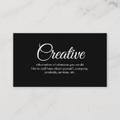 Creatief Visitekaartje (Voorkant)