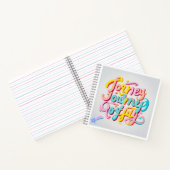"Creatief vreugdevol design" Notitieboek (Binnen)