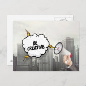 Creatief zijn briefkaart (Voorkant / Achterkant)