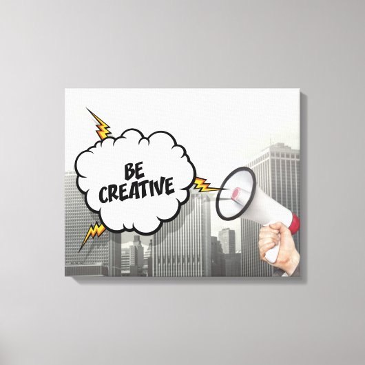Creatief zijn canvas afdruk (Voorkant)