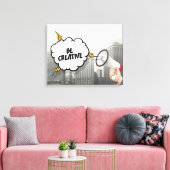 Creatief zijn canvas afdruk (Insitu (Woonkamer))