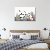 Creatief zijn canvas afdruk (Insitu (Slaapkamer))