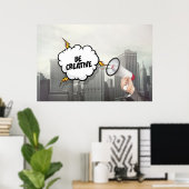 Creatief zijn poster (Thuiskantoor)