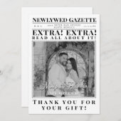 Creatieve aangepaste minimalistische krant foto br kaart (Voorkant / Achterkant)