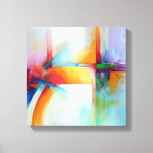 Creatieve Abstracte dynamische tekening moderne ku Canvas Afdruk